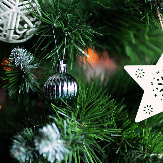 ZÖLD KARÁCSONYI GÖMBÖK 34 DB SYSD1688-027