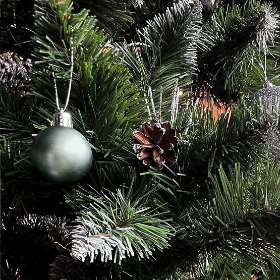 ZÖLD KARÁCSONYI GÖMBÖK 34 DB SYSD1688-027