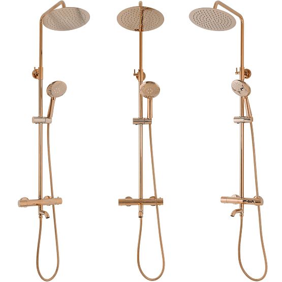 Zuhanykészlet termosztáttal Rea Lungo Réz