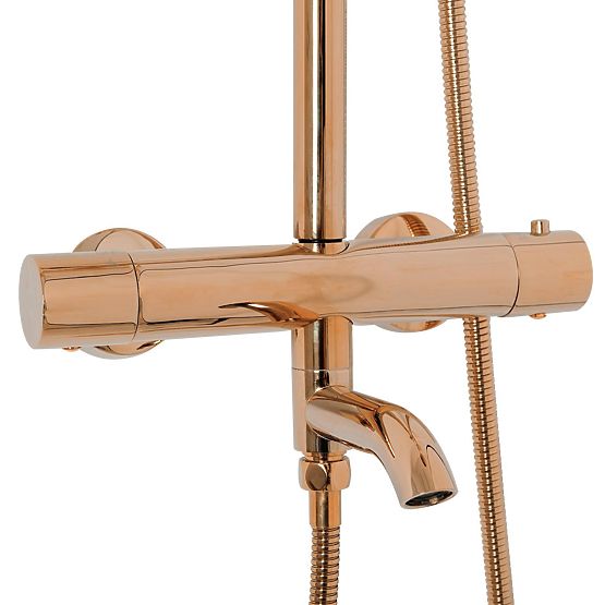 Zuhanykészlet termosztáttal Rea Lungo Réz