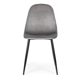 4 darabos bársony étkező- és nappali szék szett - szürke