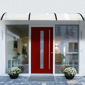 Ajtó fölötti előtető 200x100 cm polikarbonát dupla borítás, MultiGarden