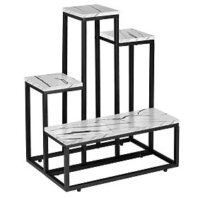 ANTIRES fehér márvány fém virágtartó