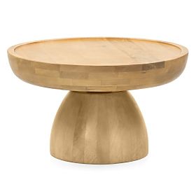 Arvika kávézóasztal 70 cm, kerek, mangófa, lekerekített formák