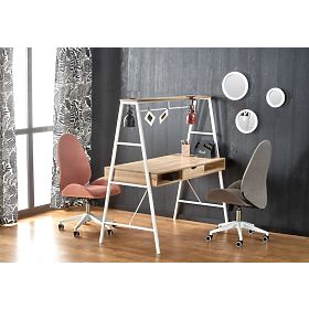 B48 íróasztal sonoma tölgy / fehér, Halmar