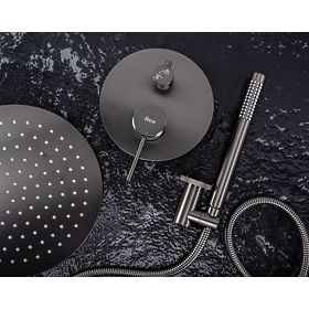 Beépíthető zuhanykészlet Rea Lungo Grip Titan + BOX