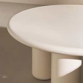 Blair dohányzóasztal 60 cm, krém, matt