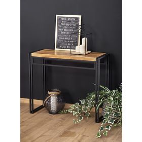 BOLIVAR KN1 konzol arany tölgy / fekete (1p=1db), Halmar