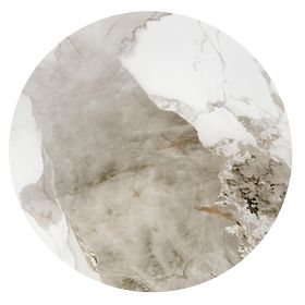 CECILIA_S dohányzóasztal fehér márvány / szürke / arany (2p=1ks), Halmar