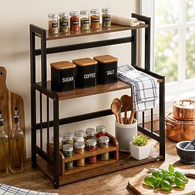 CEZAR Wood Brown fűszertartó polc