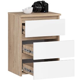 CL3/40 PK KOMÓD SONOMA TÖLGY / FEHÉR