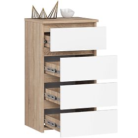 CL4 PK KOMÓDIA SONOMA TÖLGY / FEHÉR