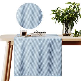 CLEAR asztalterítő tengerészkék színben, boho nyomott mintával, 40x140, ameliahome