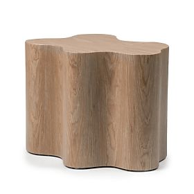 Cosmo oldalsó asztal 66 cm, dió, lekerekített formák