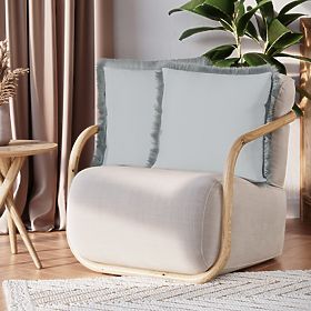 Dekoratív párnahuzat CLEAR szürke boho velvet mintával 45x45 ameliahome