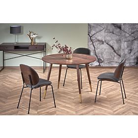 DOMENICO asztal lap - dió, lábak - dió / arany (2p=1db), Halmar