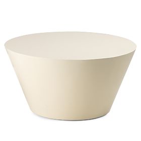 Eclipso dohányzóasztal, 60 cm, krémfehér, fényes