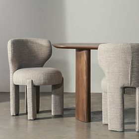 Elaine kárpitozott szék bézs, lekerekített forma, lectus