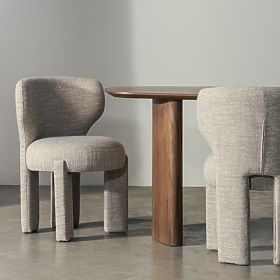 Elaine kárpitozott szék bézs, lekerekített forma