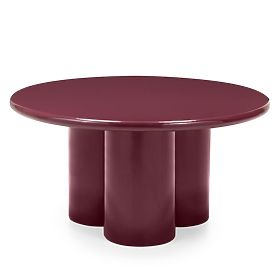 Everett dohányzóasztal 80 cm, burgundi, fényes, lectus