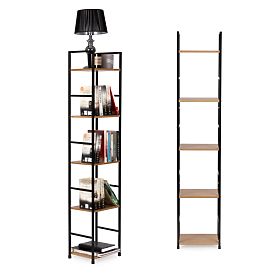 Fa modern fa polc fém kerettel LOFT 5 polc