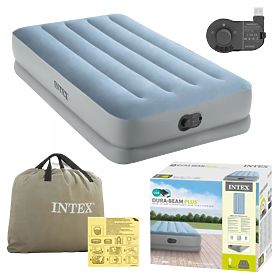 Felfújható matrac egy személy részére 191x99x36 cm beépített elektromos USB pumpával INTEX 641, INTEX