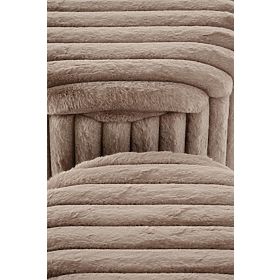 FIDO 2 darabos puff készlet, cappuccino / arany (1p=1kpl)