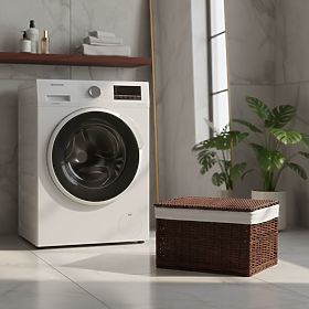 Fonott láda 65L 56x34x34 cm barna