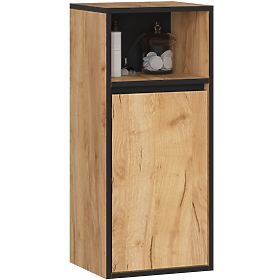 FÜGGŐ FÜRDŐSZOBAI SZEKRÉNY VAMI W35 1D 1W TÖLGY CRAFT / FEKETE