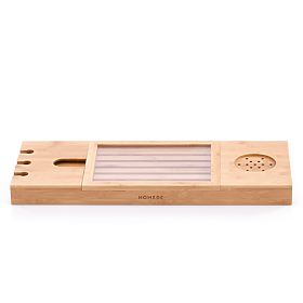 Fürdőszobai kiegészítők MELEDYN világos barna színben, boho stílusban, álló, beltéri használatra, ho