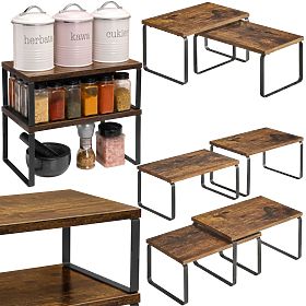 GINGER RUSTIC bambusz polc szett 2 darab