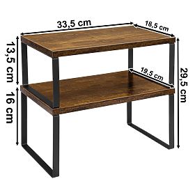 GINGER RUSTIC bambusz polc szett 2 darab