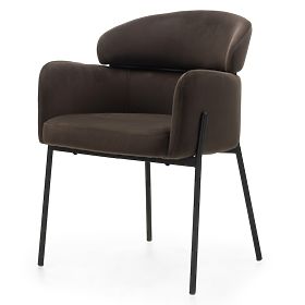 Granda étkezőszék, csokoládé/espresso, bársony, lectus