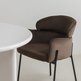 Granda étkezőszék, csokoládé/espresso, bársony, lectus