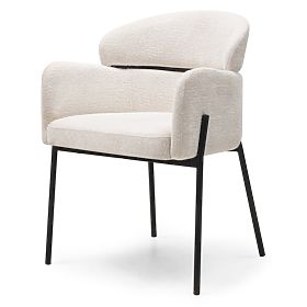 Granda étkezőszék, ekrü/fekete lábak, lectus