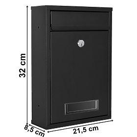 Gustav fekete levélszekrény