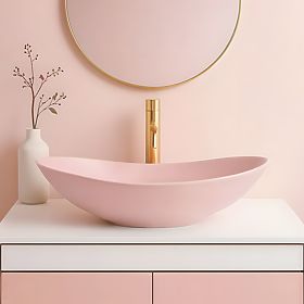 Időtlen Rea Royal Powder Pink Matt mosdó