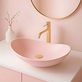 Időtlen Rea Royal Powder Pink Matt mosdó