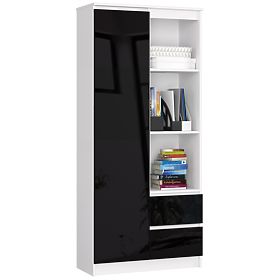 IRODAI POLC R 80 cm CLP R11 PK FEHÉR / FEKETE FÉNYES