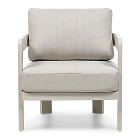 Japori kerti bútorkészlet, alumínium, világos bézs, lekerekített