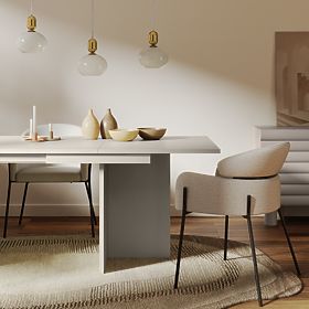 Jose kihúzható asztal 140-200 cm, téglalap alakú, kasmír, lectus