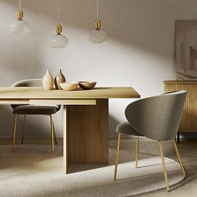 Jose kinyitható asztal 140-200 cm, téglalap alakú, Cremona Torro tölgy, lectus