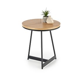 KARIDA-S konferencia asztal természetes tölgy/fekete (1p=1db), Halmar