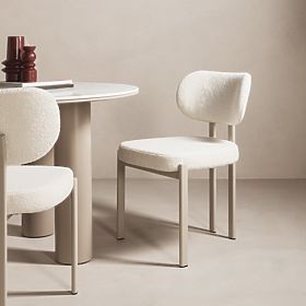 Kárpitozott Flare szék, krém/bézs