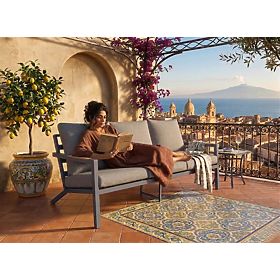 Kerti kanapé 3 személyes MISTERIOSO kényelmes kanapé erkélyre 190cm