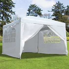 Kerti pavilon sátor 3x3 m 4 fal fehér MultiGarden