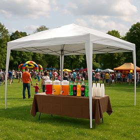 Kerti pavilonsátor 3x3 m automatikusan nyitható tető teraszra MultiGarden