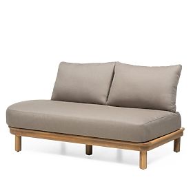 Kerti sarokkanapé asztallal Summerland, akácfa, teak megjelenés, barnásszürke, ívelt forma