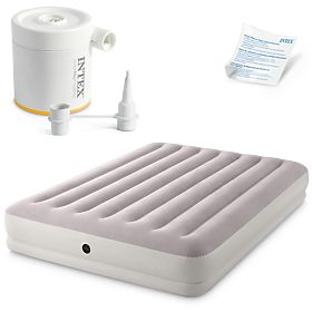 Két személyes felfújható matrac 203x152x30 cm elektromos pumpával INTEX 64179