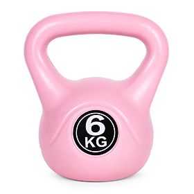 Kettlebell súlyzó 6 kg edzéshez súlyzó gömb súly fitnesz rózsaszín ModernHome
